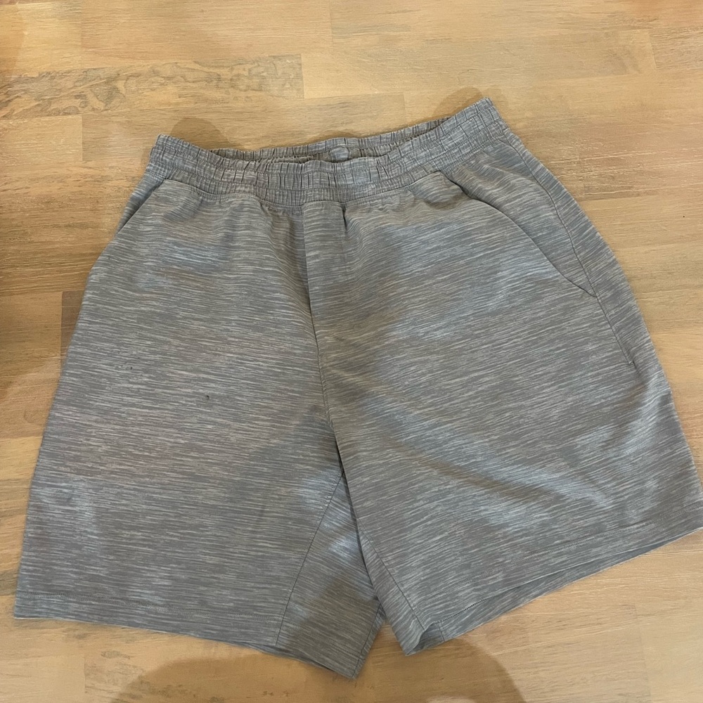 lululemon athletica Men's Heathered Gray Athletic Shorts